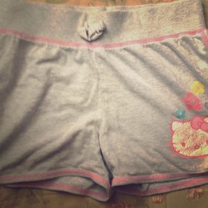 Grey hello kitty shorts